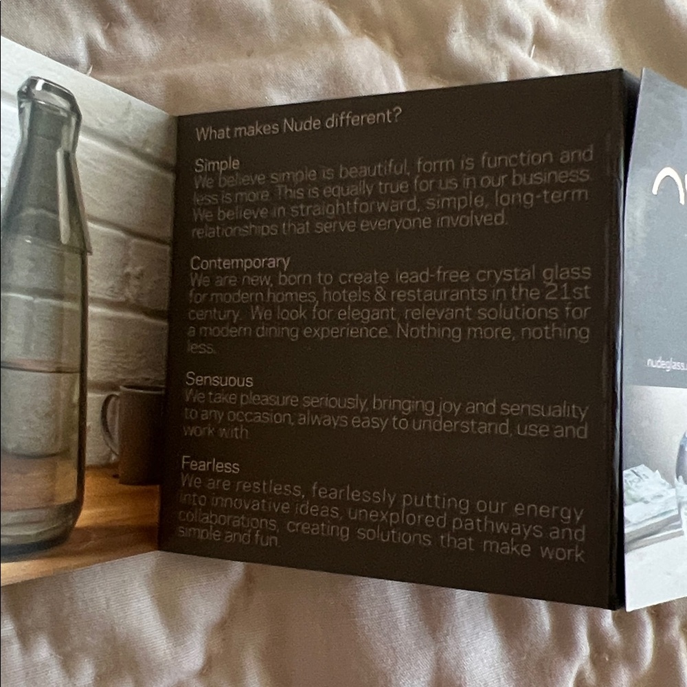 Nwb Nude Crystal Glass Candle Holder 2 piece set burgundy - Picture 5 of 9